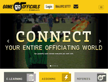 Tablet Screenshot of gameofficials.com